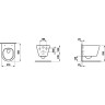 Подвесной унитаз LAUFEN KARTELL BY укороченный, безободковый смыв RIMLESS 8.2033.3.000.000.1